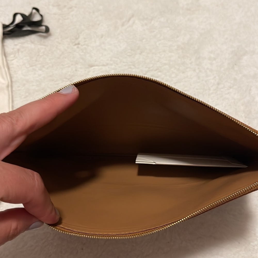 Celine Solo Bicolor Leather Clutch - Picture 9 of 13